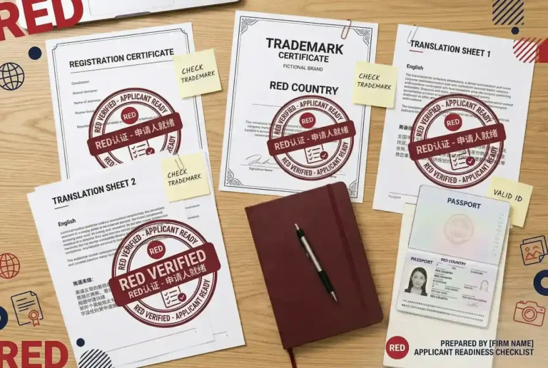 Foreign brand document pack for Xiaohongshu business account verification